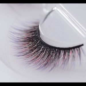 Exclusive Luxury Lashes - Two Tone Red & Purple